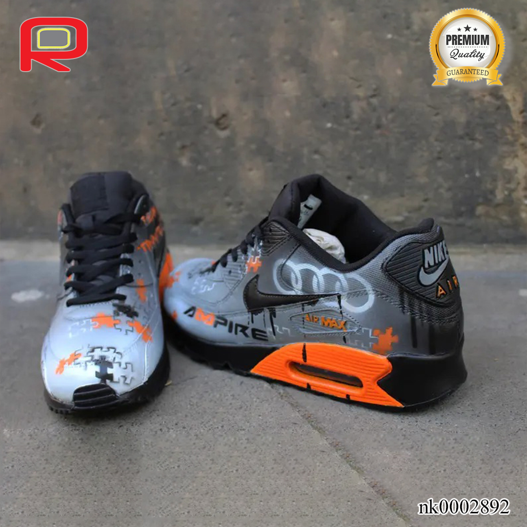 AM 90 Unique Art Graffiti Custom Shoes Sneakers - nk0002892 image 0