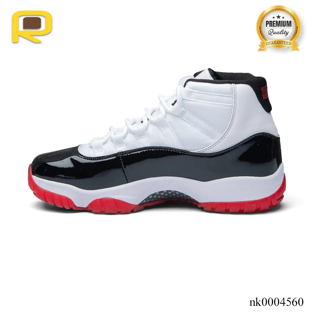 AJ 11 Black White Red Shoes Sneaker - nk0004560 image 1
