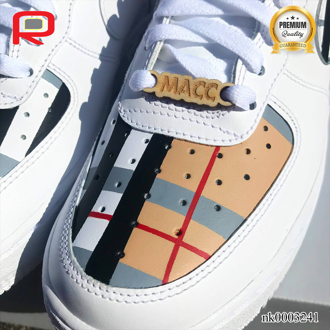 AF 1 BUR 2 Custom Shoes Sneakers - nk0003241 image 3