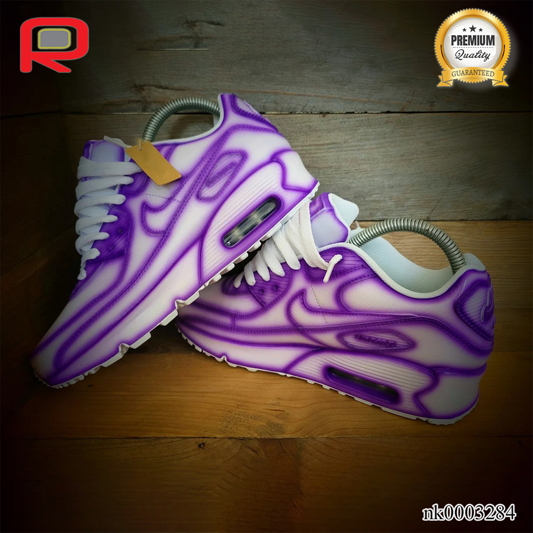 AM 90 Purple Cartoon Custom Shoes Sneakers - nk0003284 image 3