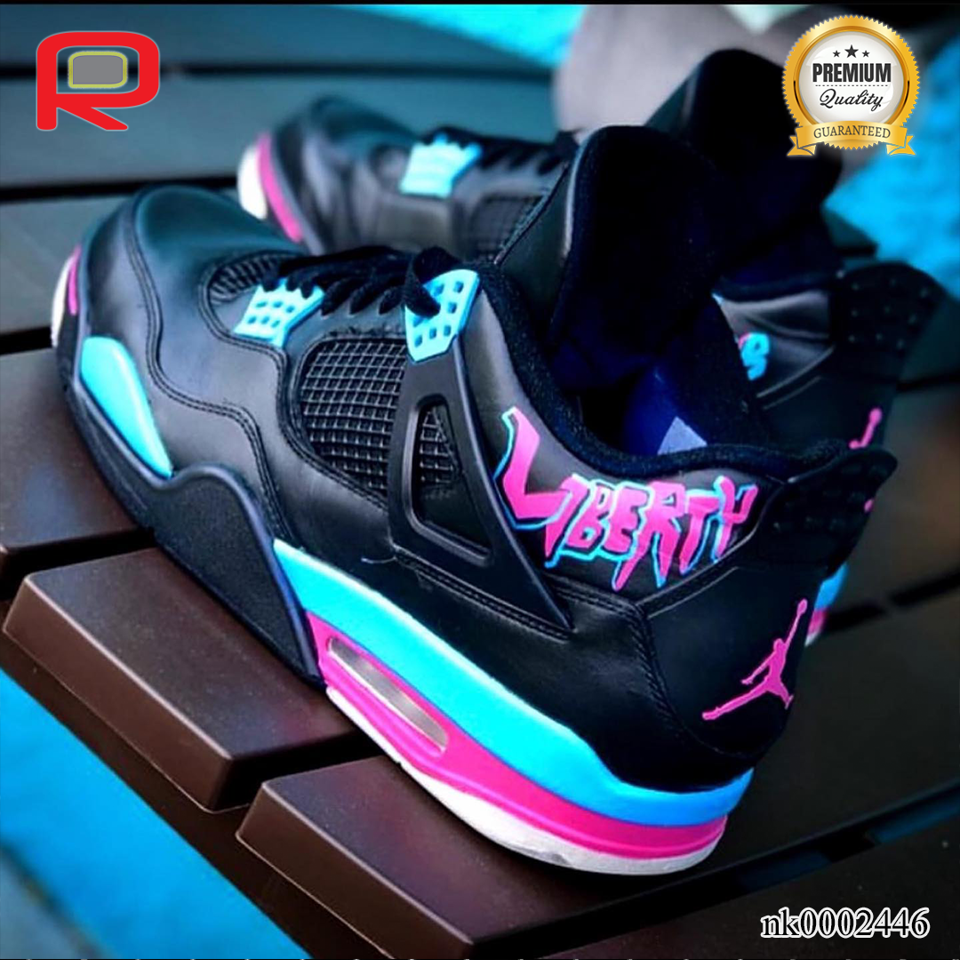 AJ 4 Liberty City Custom Shoes Sneakers - nk0002446 image 5