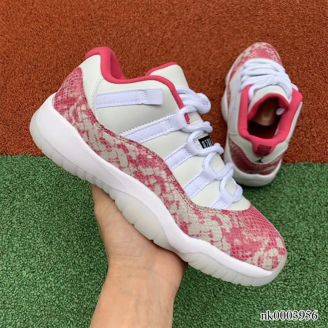 AJ 11 Low Pink Snakeskin Shoes Sneakers - nk0003956 image 2