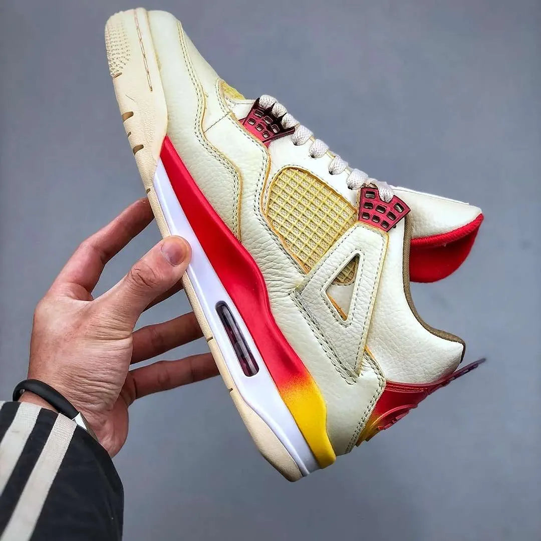 J Balvin x AJ 4 Medellín Sunset Shoes Sneakers - nk0004249 image 3