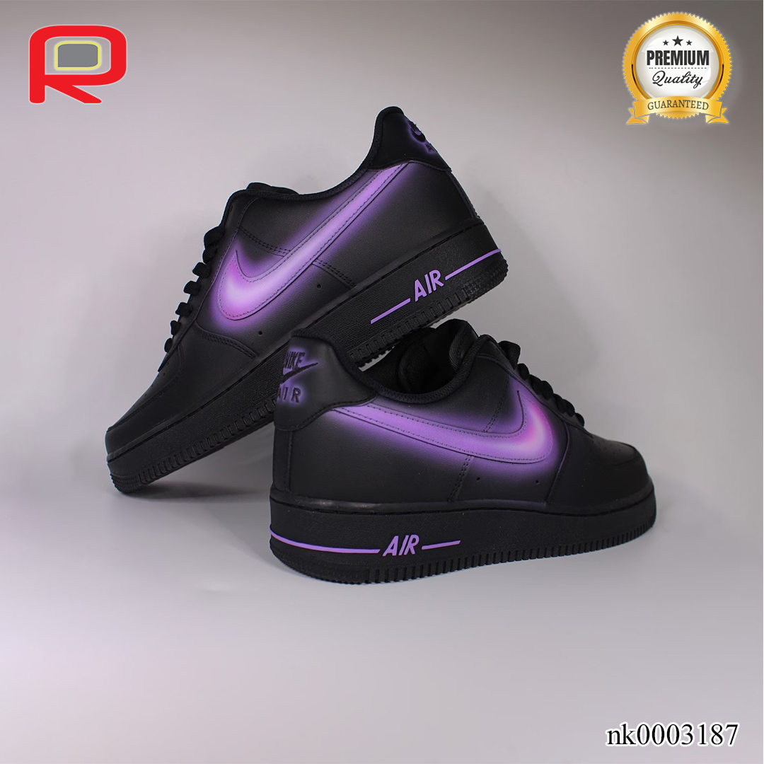 AF 1 Purple Glow Swoosh Custom Shoes Sneakers - nk0003187 image 4