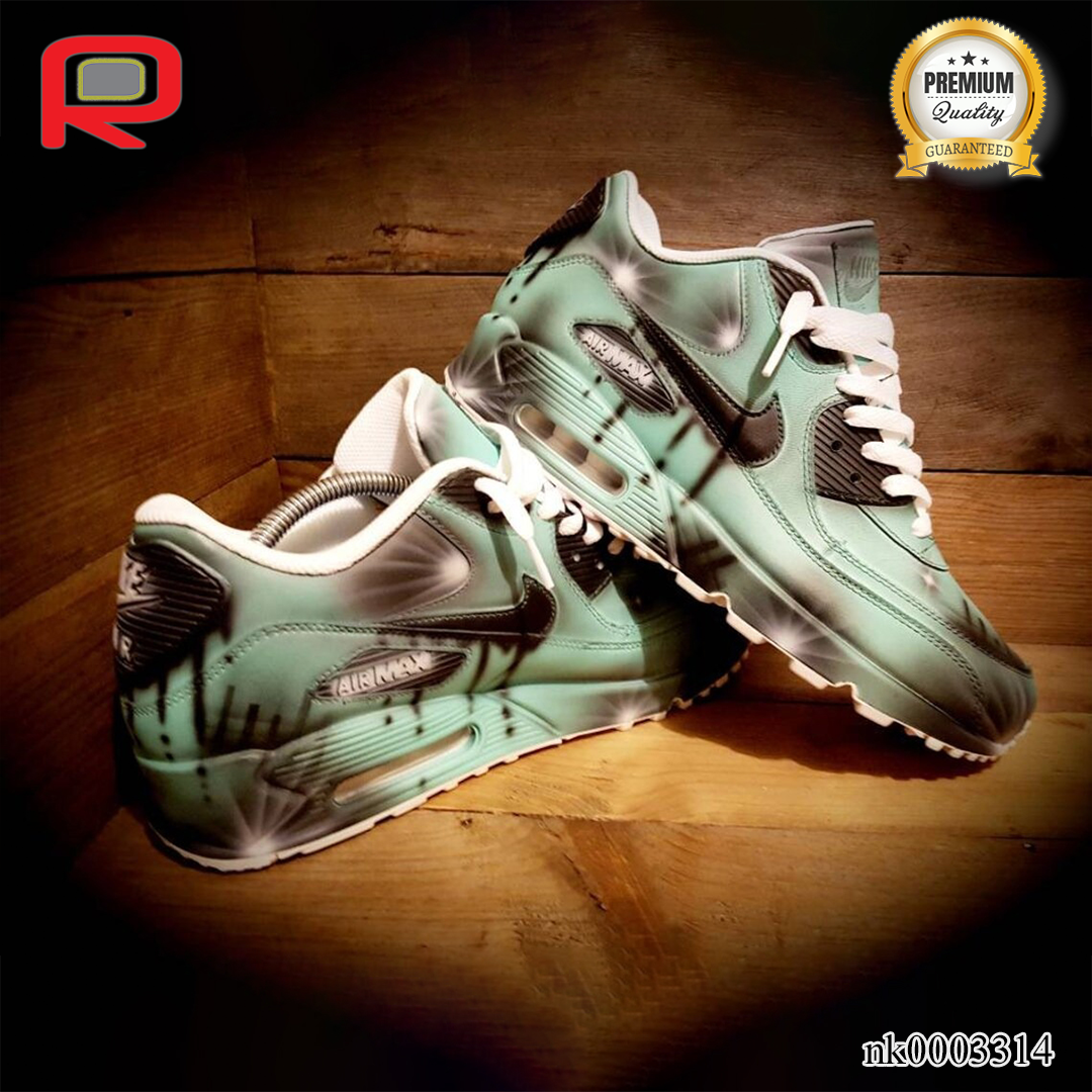 AM 90 Funky Drip Custom Shoes Sneakers - nk0003314 image 4