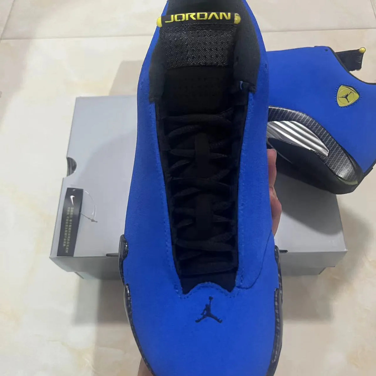 AJ 14 Ferrari Blue Shoes Sneakers - nk0004580 image 7