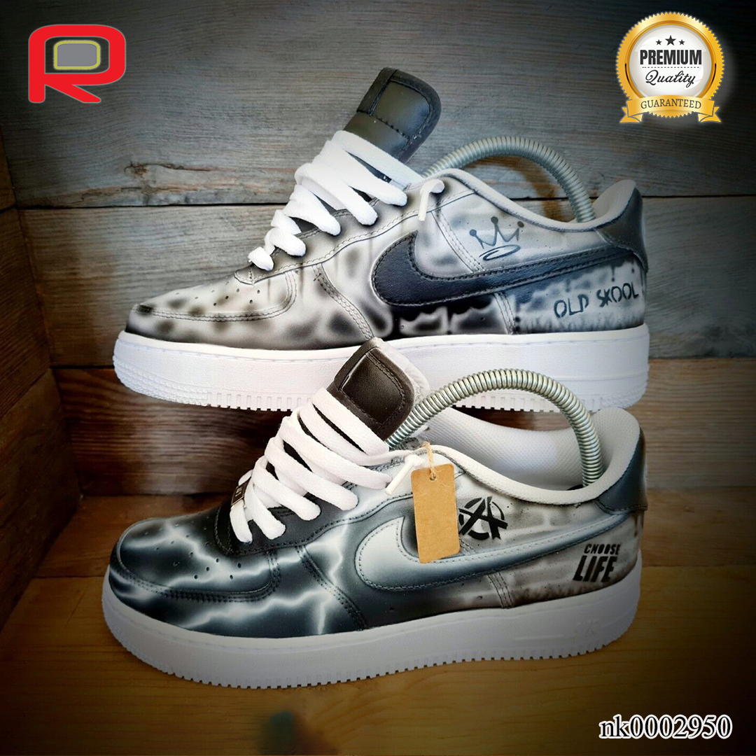 AF 1 Grey Brick Art Custom Shoes Sneakers - nk0002950 image 4