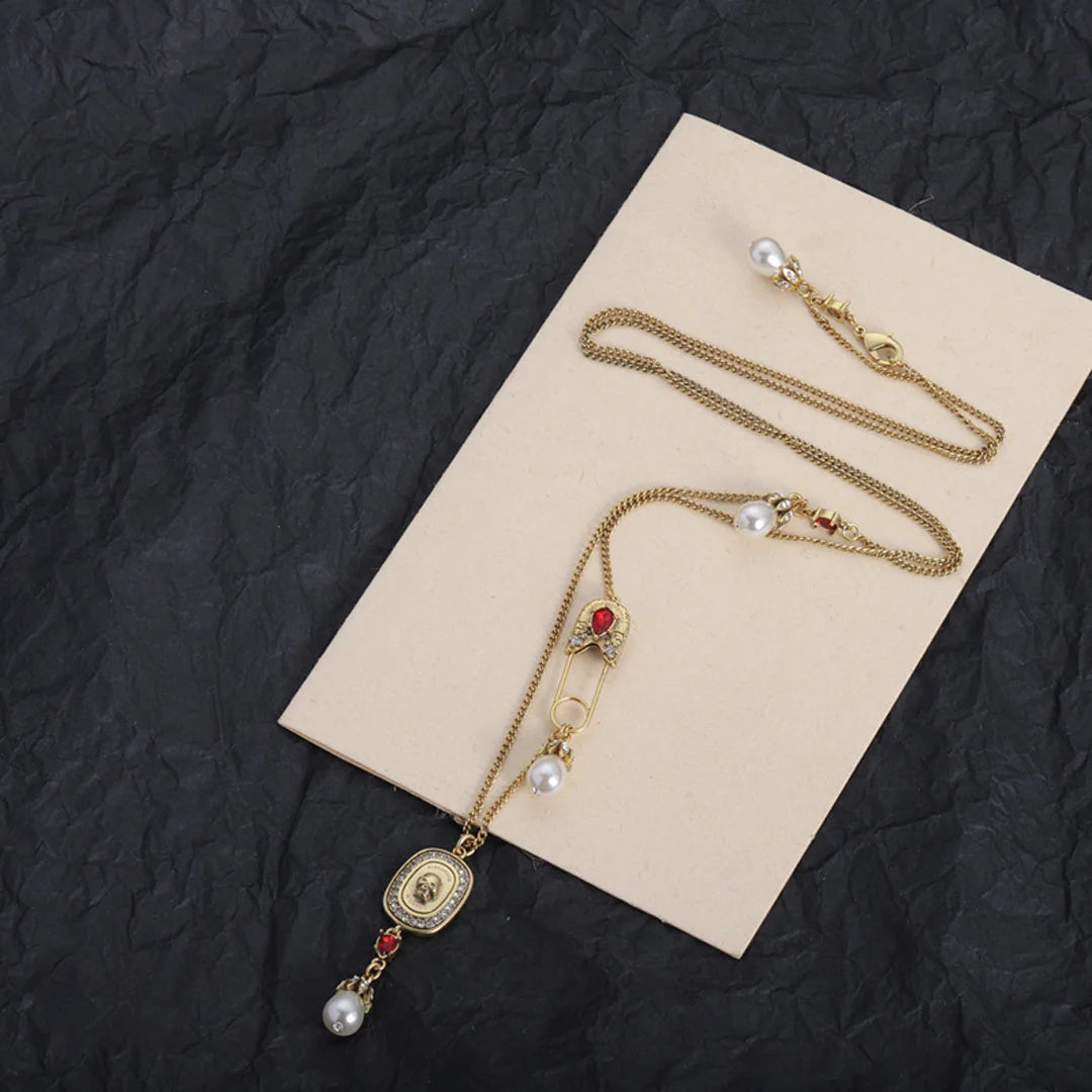 McQueen Skull Pendant Necklace - MC0010 image 0