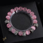 CH Cross Flower Ball Bracelet  - CH0075 - Pink image