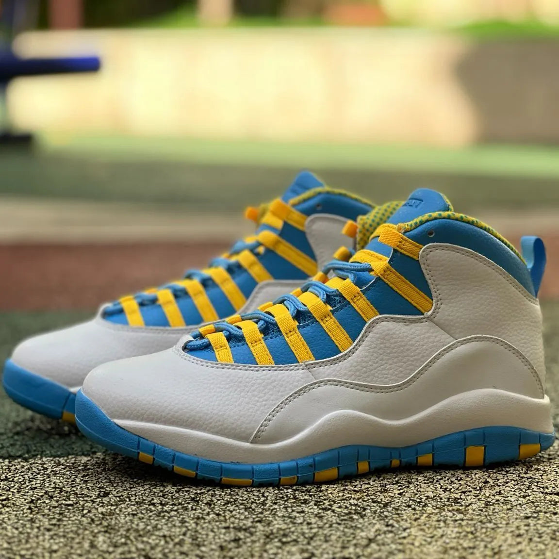 AJ 10 Carolina Blue Yellow Shoes Sneakers – nk0004714 image 5