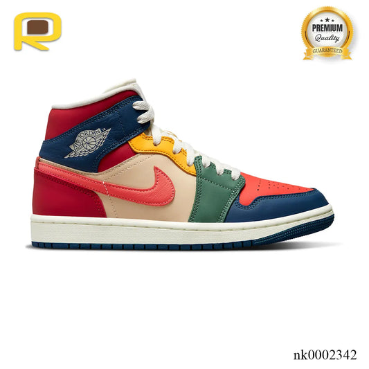 AJ 1 Mid SE Multi Color Shoes Sneakers - nk0002342 image 0