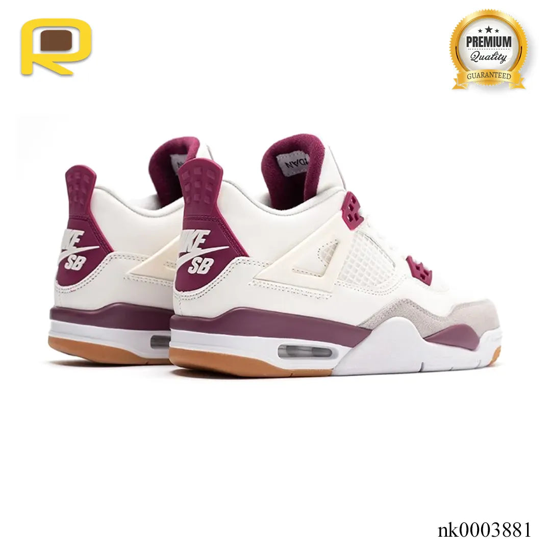 AJ 4 SB Sapphire White Purple Shoes Sneakers – nk0003881 image 4