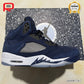 AJ 5 Midnight Navy Shoes Sneakers - nk0003262 image 8