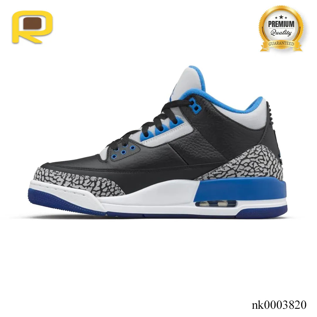 AJ 3 Sport Blue Shoes Sneakers - nk0003820 image 1