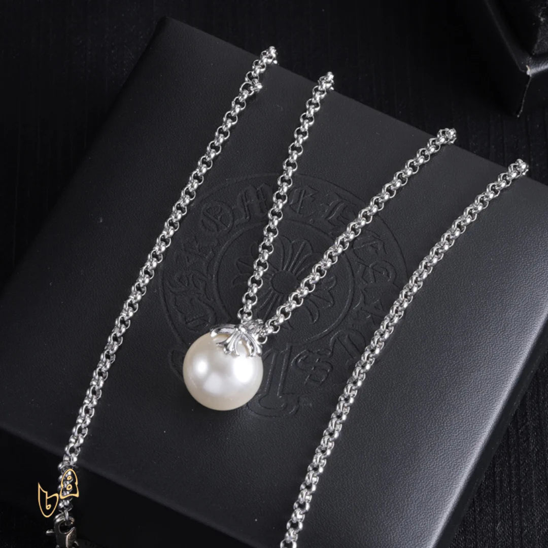 CH Pearl Pendant Necklace - CH0045 image 4