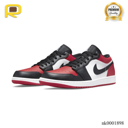 AJ 1 Low Bred Toe Shoes Sneakers - nk0001898 image 2