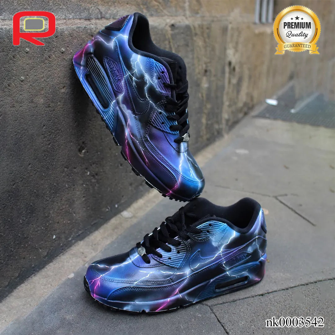 AM 90 Thunderstorm Custom Shoes Sneakers - nk0003542 image 3
