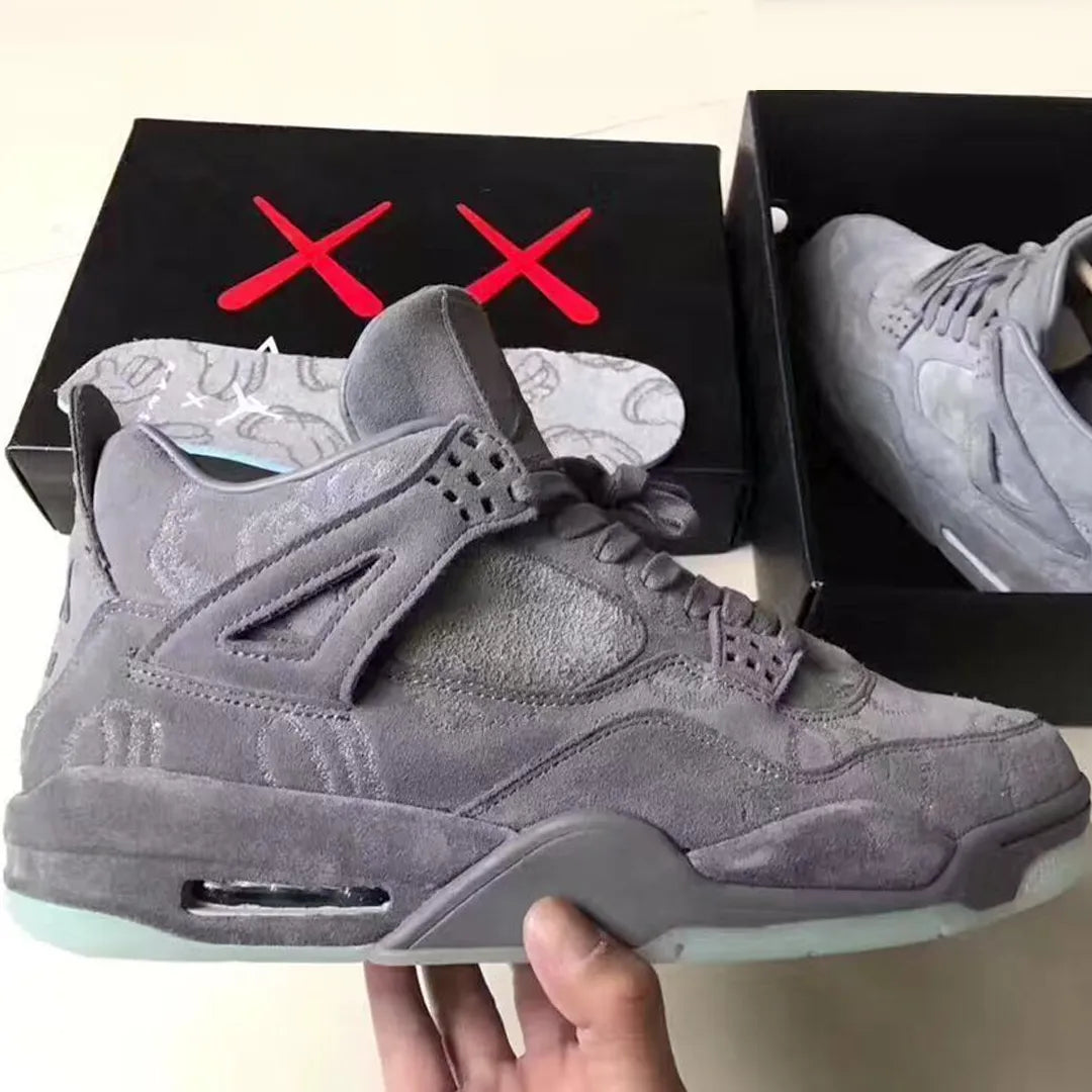 KAWS x AJ 4 Cool Grey Shoes Sneakers – nk0003104 image 5