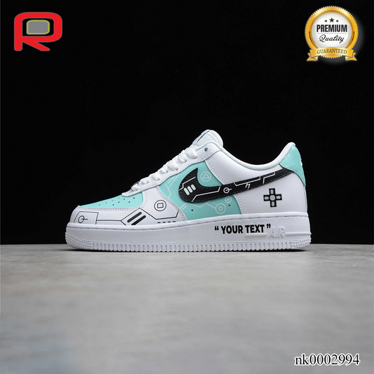 AF 1 07 PS5 Buttons White Green Black Custom Shoes Sneakers - nk0002994 image 0