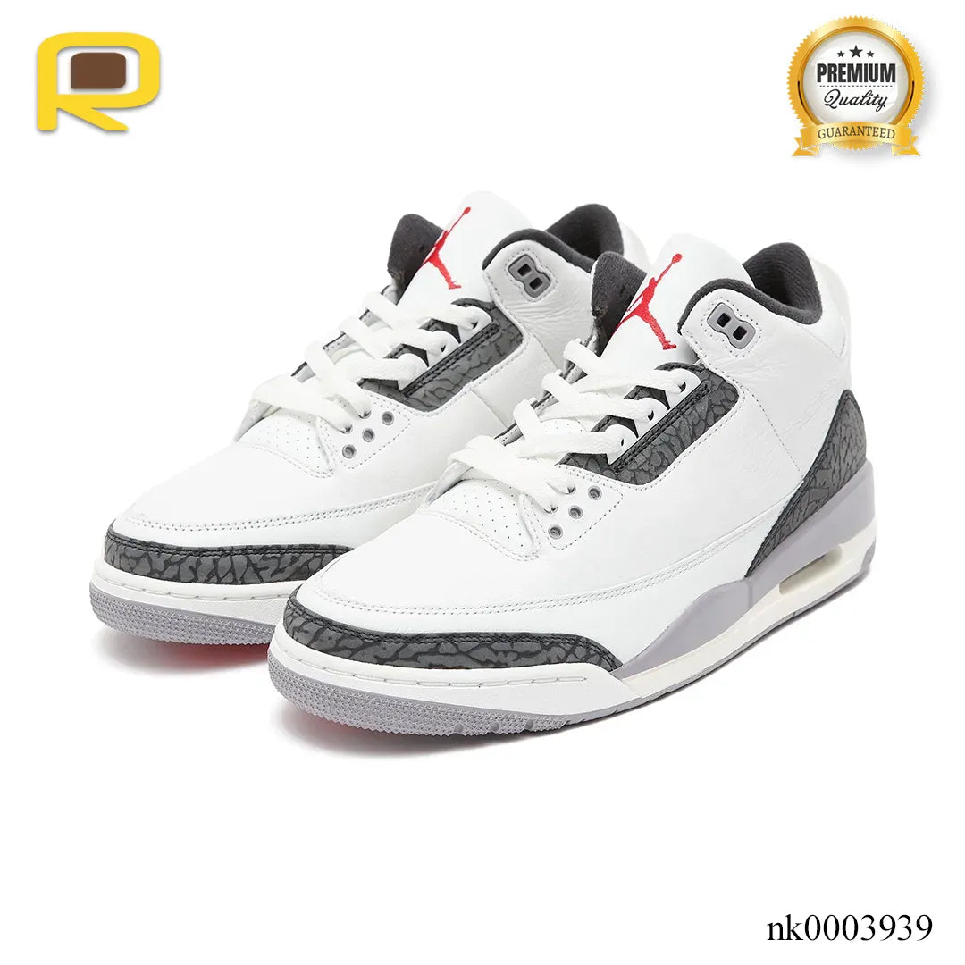 AJ 3 Cement Grey Shoes Sneakers - nk0003939 image 2