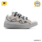 Lanvin Leather Curb Light Grey Blue Shoes Sneakers - la0000010 image 0