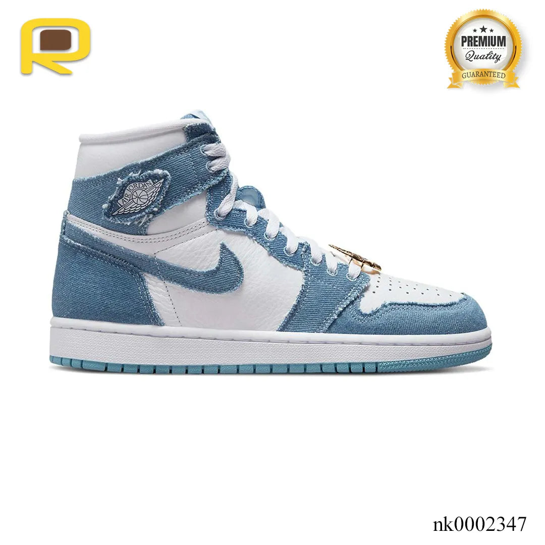 AJ 1 High OG Denim Shoes Sneakers - nk0002347 image 0