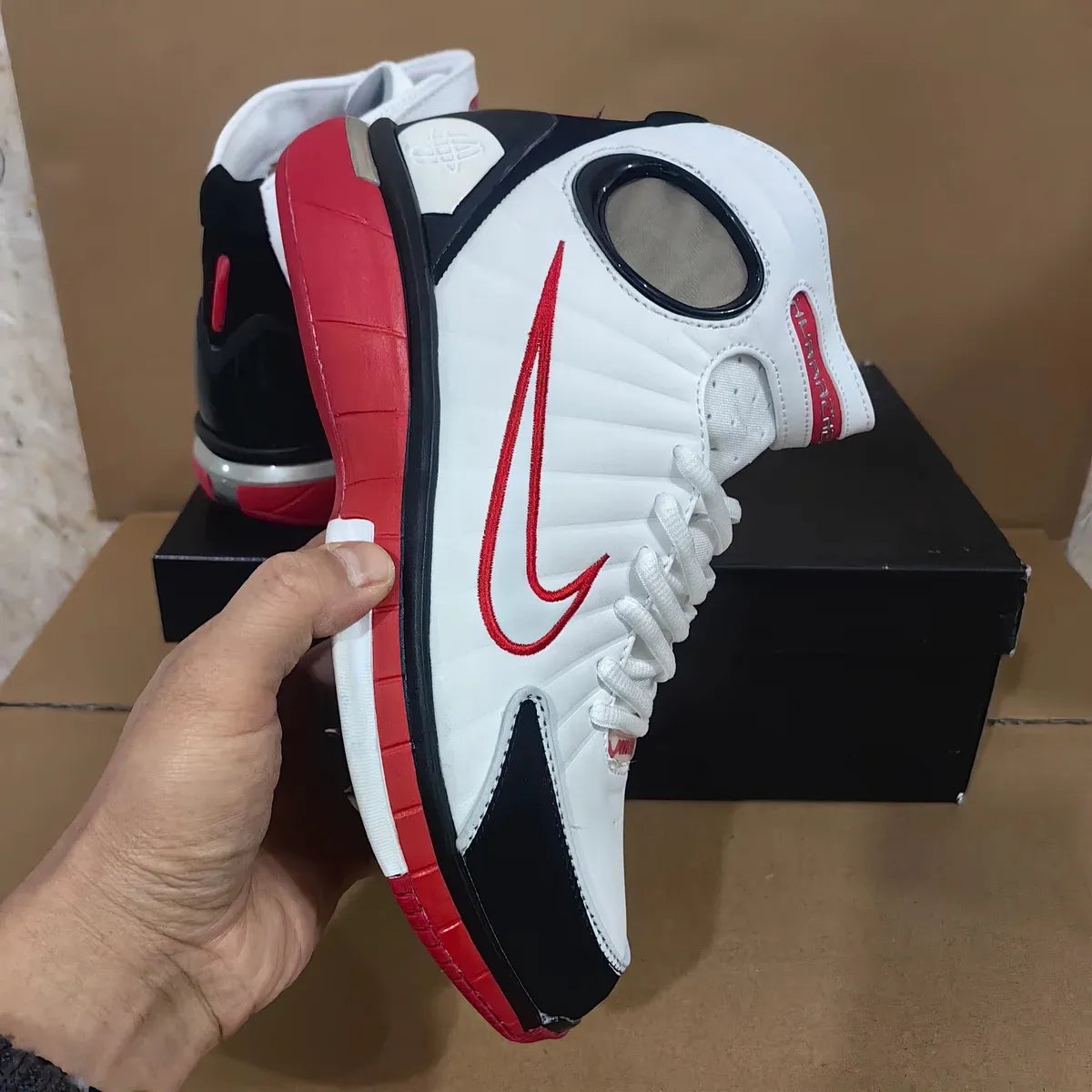 Air Zoom Huarache 2K4 White/Varsity Red Shoes Sneakers – nk0004796 image 7