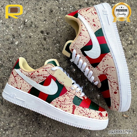 AF 1 Freddy Krueger Halloween Custom Shoes Sneakers - nk0003299 image 0