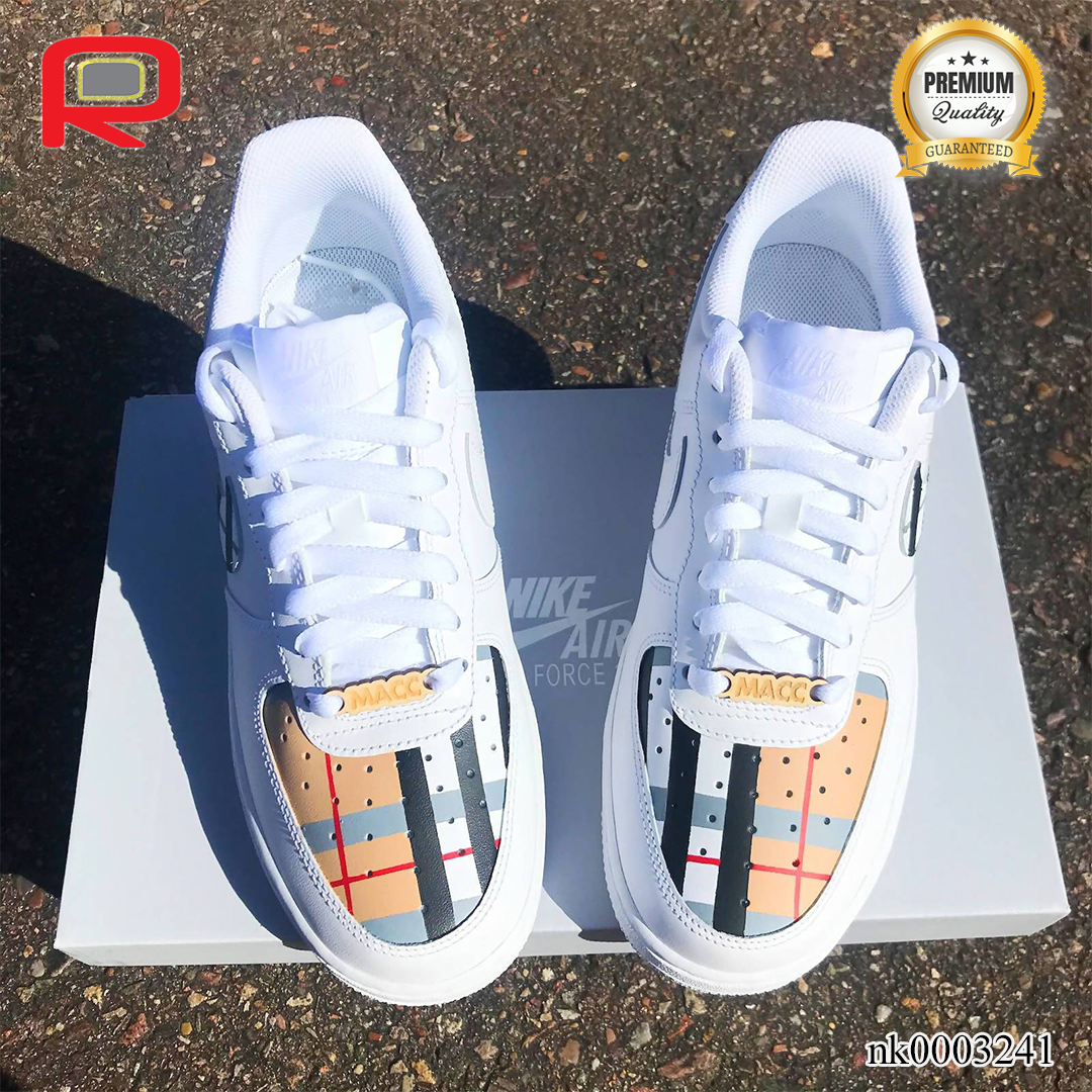 AF 1 BUR 2 Custom Shoes Sneakers - nk0003241 image 0