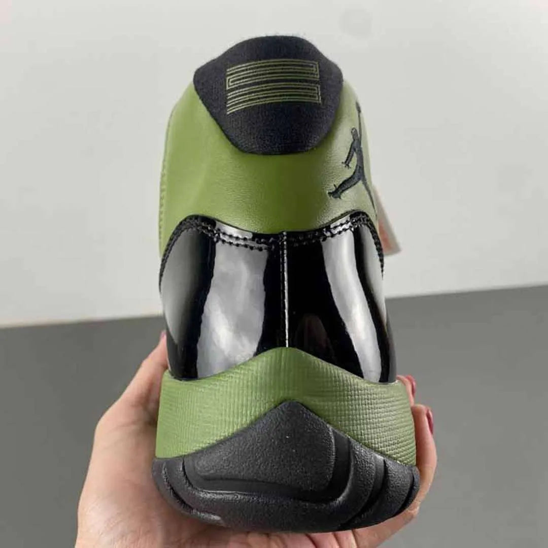 AJ 11 Retro Olive and Black Shoes Sneakers - nk0004177 image 11