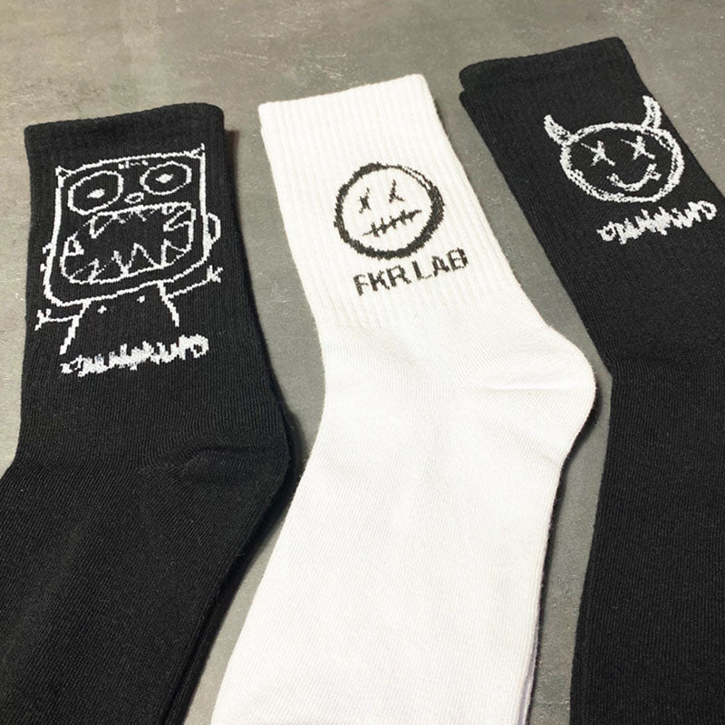 Men Socks Cotton Cartoon Pattern image 10