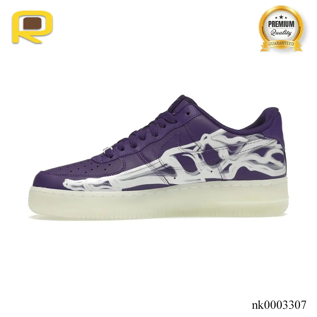 AF 1 Low Purple Skeleton Halloween Shoes Sneakers – nk0003307 image 2