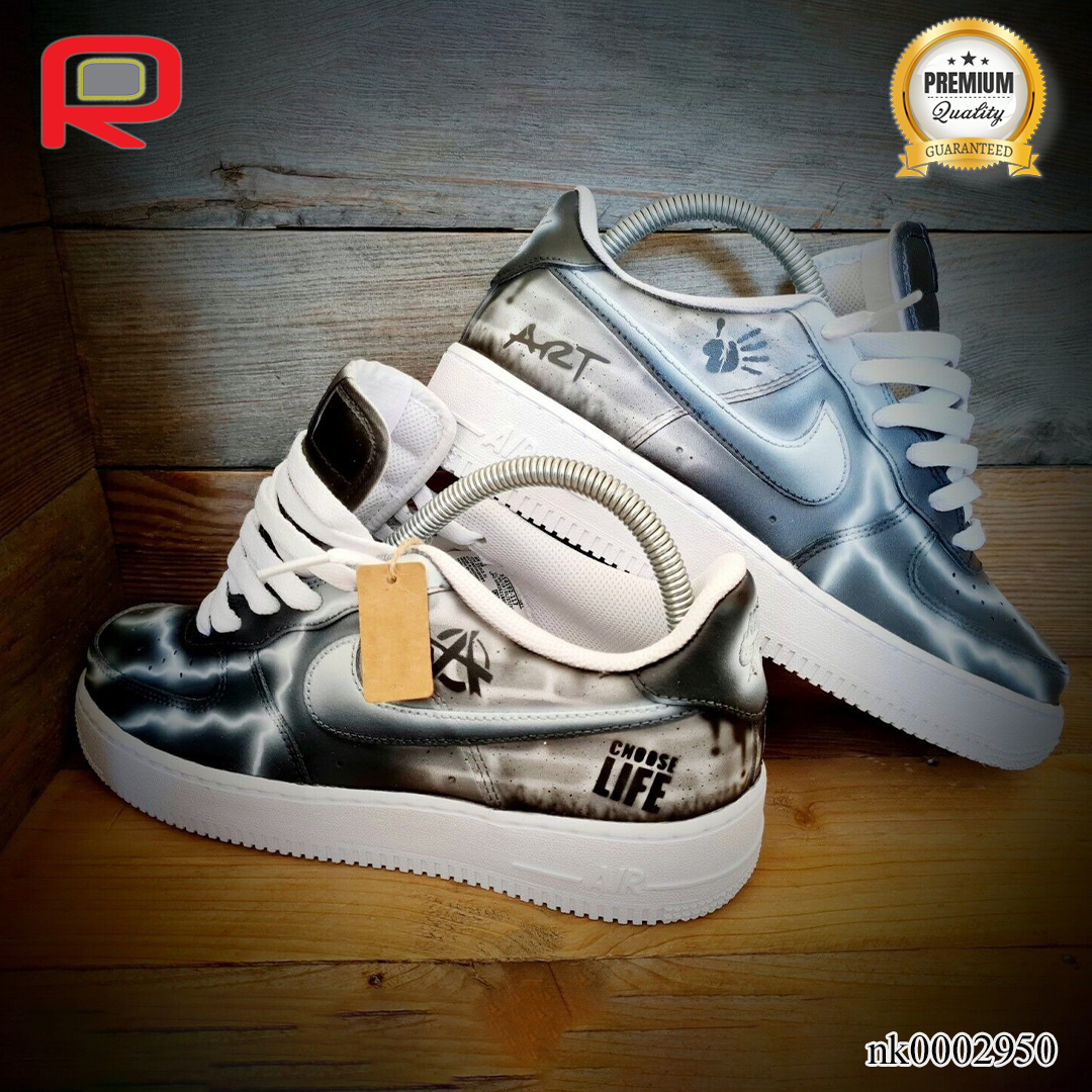 AF 1 Grey Brick Art Custom Shoes Sneakers - nk0002950 image 2