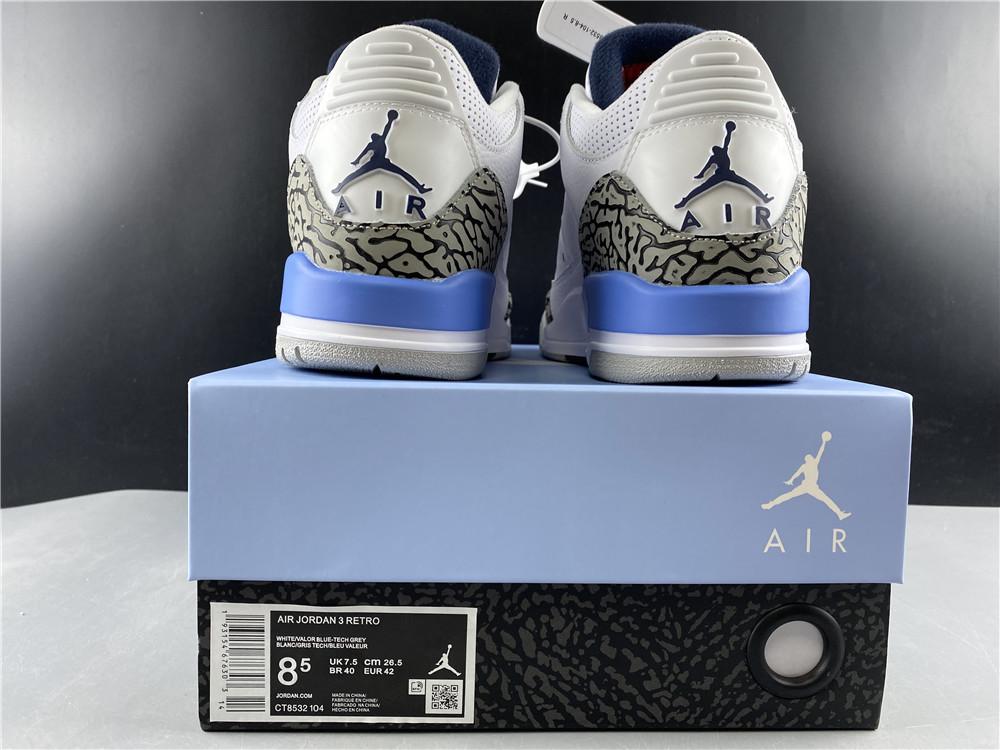 AJ 3 Retro UNC (2020) Shoes Sneakers - nk0000682 image 16
