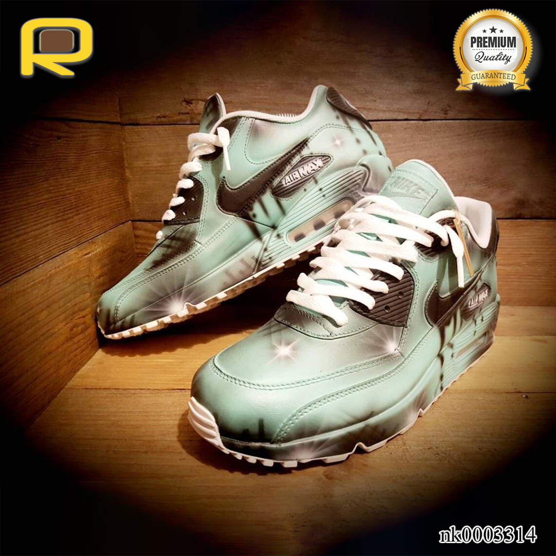 AM 90 Funky Drip Custom Shoes Sneakers - nk0003314 image 0