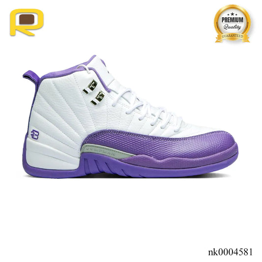 AJ 12 White Field Purple Shoes Sneakers - nk0004581 image 0