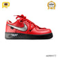 OW x AF 1 Low Crimson Sample Shoes Sneaker - nk0004572 image 0