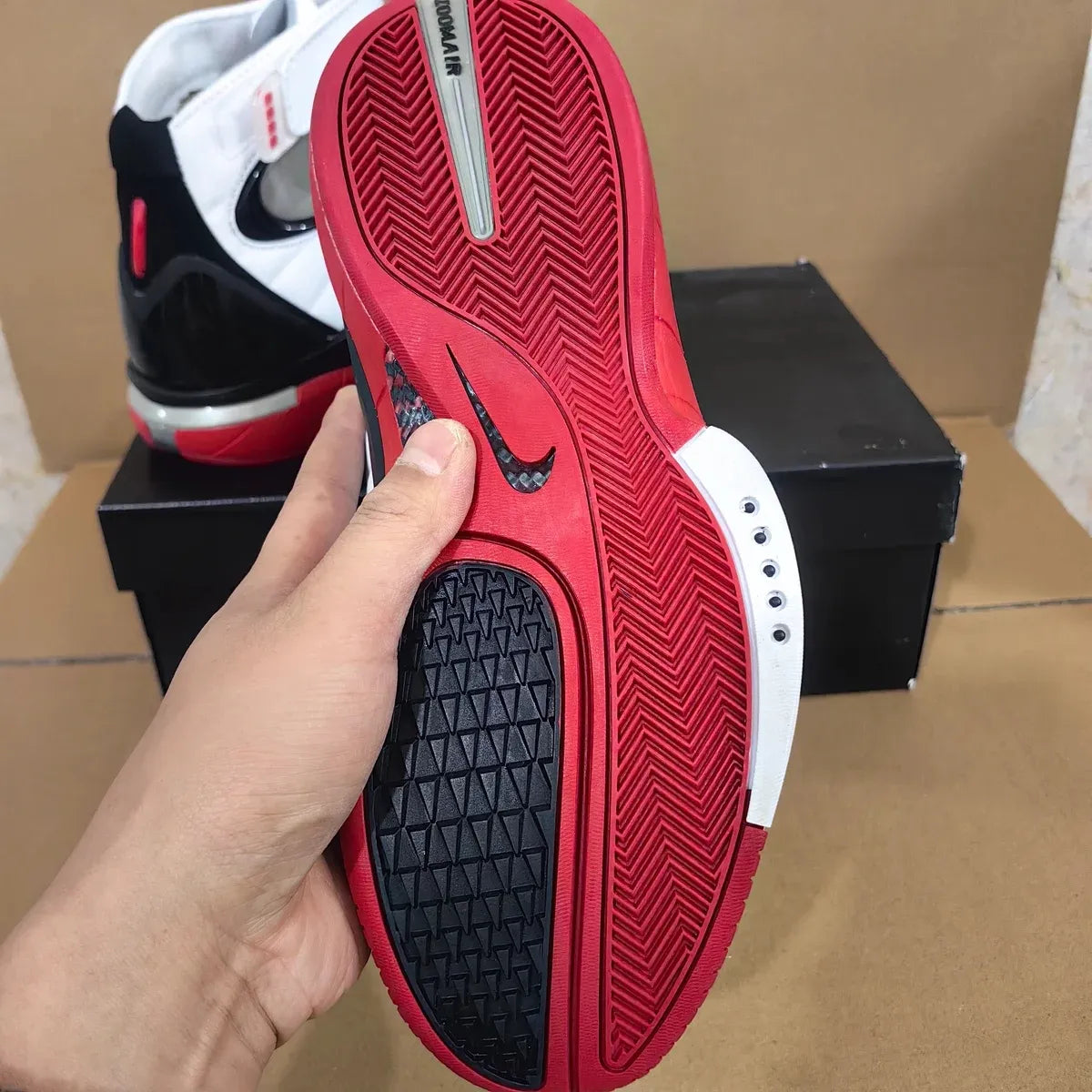 Air Zoom Huarache 2K4 White/Varsity Red Shoes Sneakers – nk0004796 image 11
