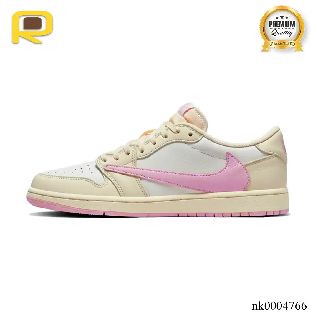 Travis Scott x AJ 1 Low OG Sail Shy Pink Shoes Sneakers – nk0004766 image 1
