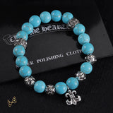 CH Beaded Cross Flower Bracelet - CH0071 image 0