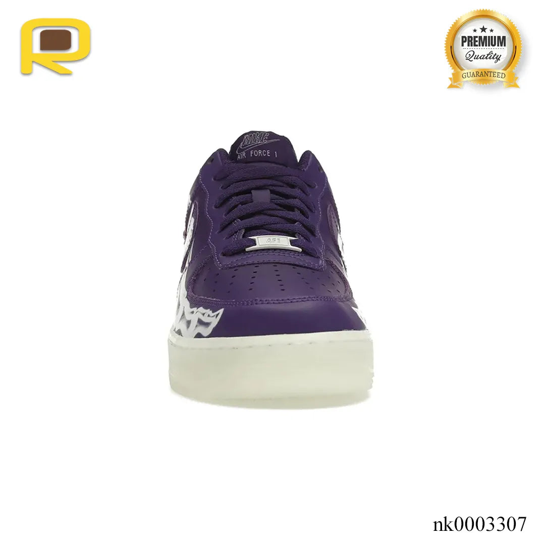 AF 1 Low Purple Skeleton Halloween Shoes Sneakers – nk0003307 image 3