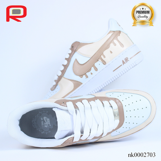 AF 1 Beige Cream Custom Shoes Sneakers - nk0002703 image 2