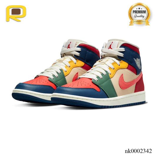 AJ 1 Mid SE Multi Color Shoes Sneakers - nk0002342 image 2