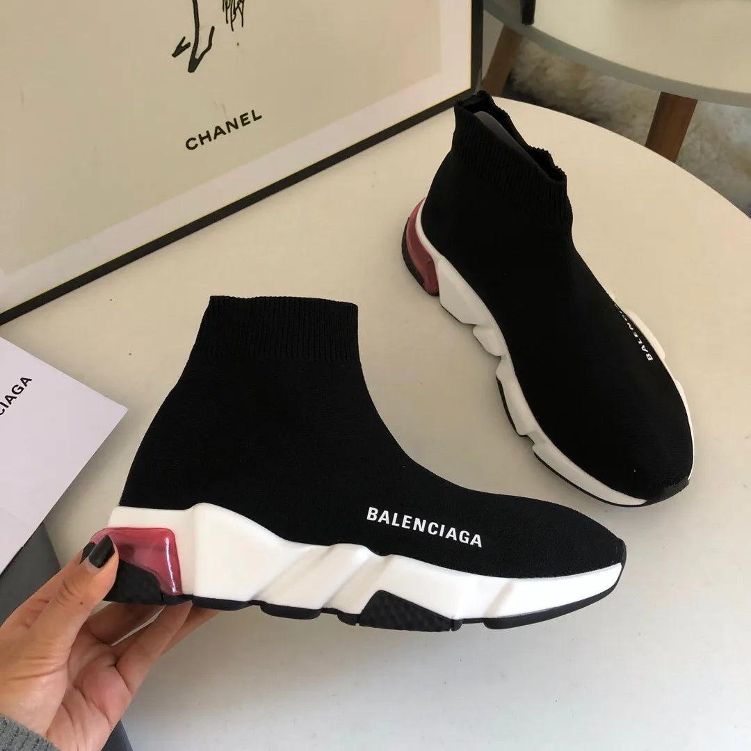 BLCG Speed Clear Sole Black Red Shoes Sneakers - bl0000031 image 3