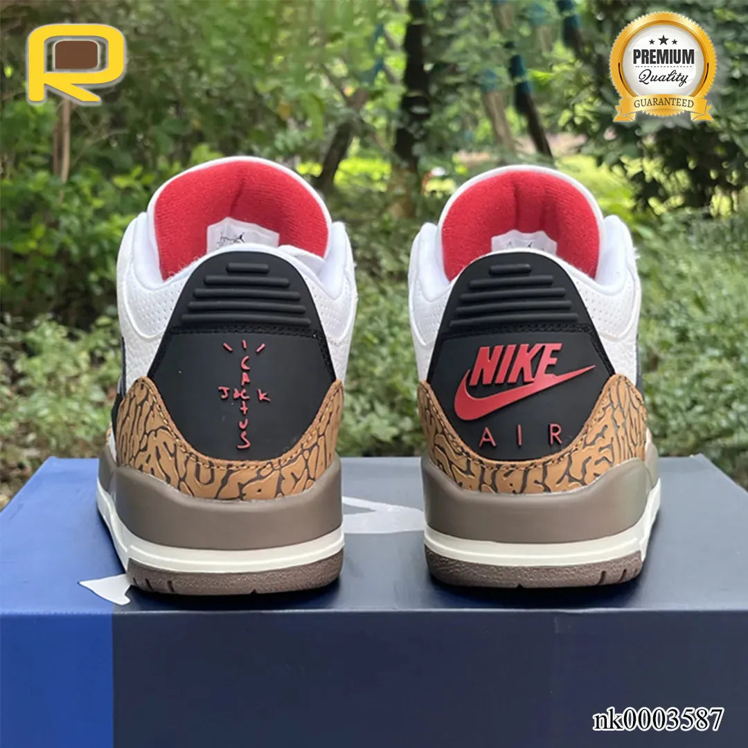 AJ 3 x Travis Scott Palomino Shoes Sneakers - nk0003587 image 7