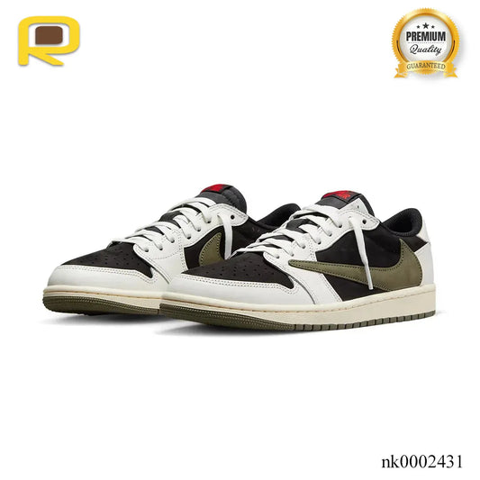 Travis Scott x AJ 1 Low OG Olive Shoes Sneakers - nk0002431 image 2