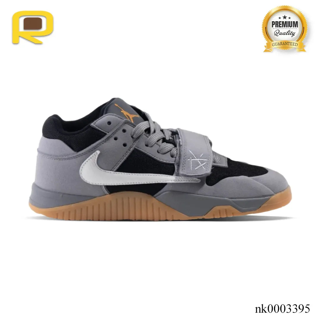 Travis Scott x Jumpman Jack Grey Black Gum Shoes Sneakers – nk0003395 image 1