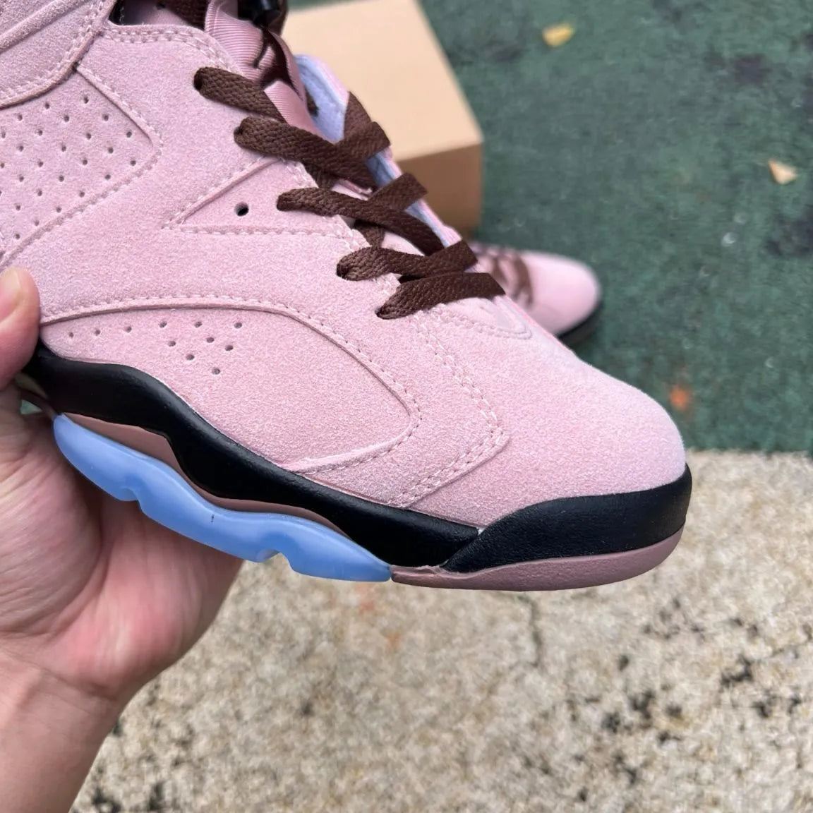 A Ma Maniere x AJ 6  SP Black Smokey Mauve Shoes Sneakers - nk0004756 image 7