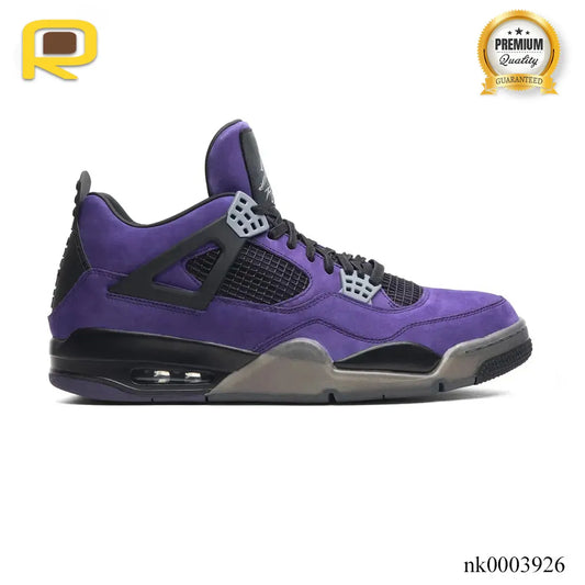 Travis Scott x AJ 4 F&F "Dynasty Purple" Shoes Sneakers - nk0003926 image 0