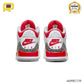 AJ 3 Retro Fire Red Shoes Sneakers - nk0002330 image 5